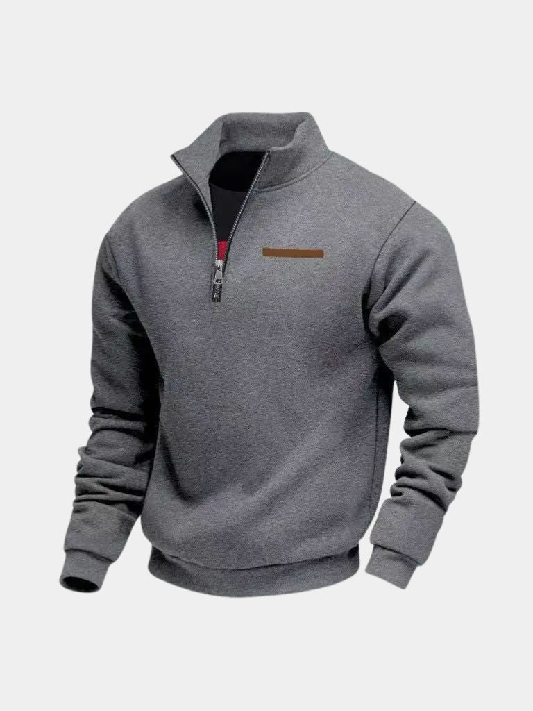 Slate Urban High Collar Pullover - Brooksfor