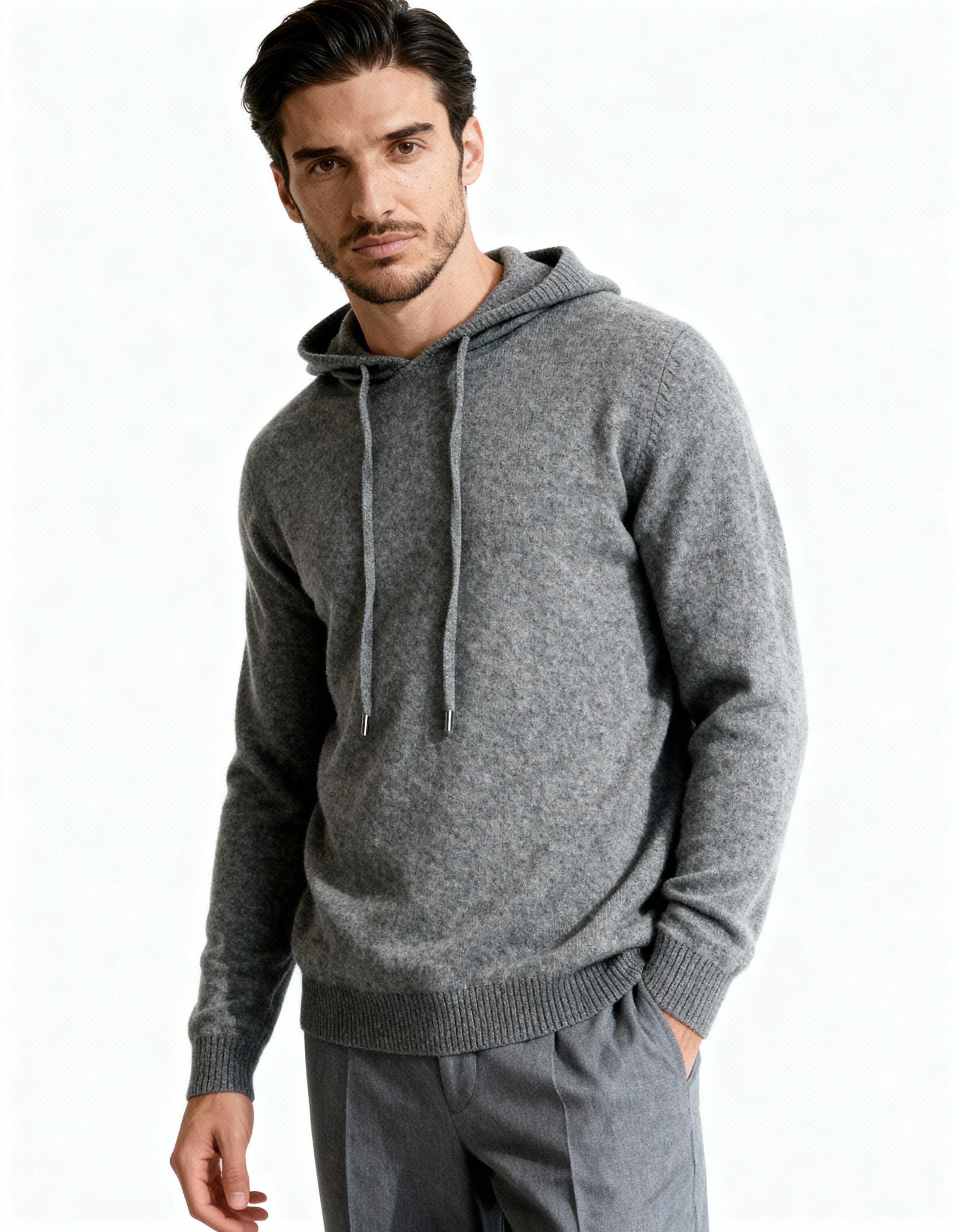 100% Cashmere Hoodie - Brooksfor