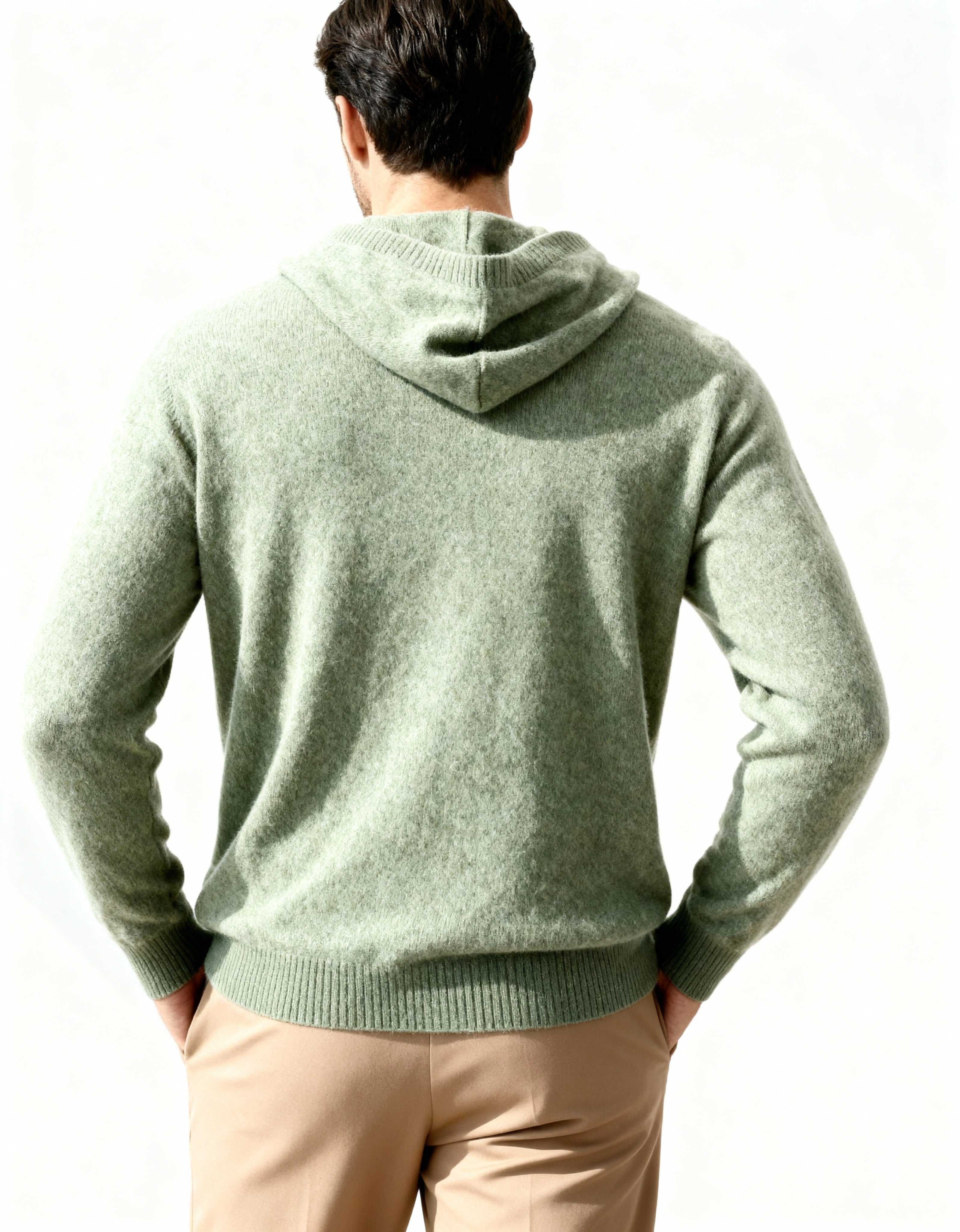 100% Cashmere Hoodie - Brooksfor