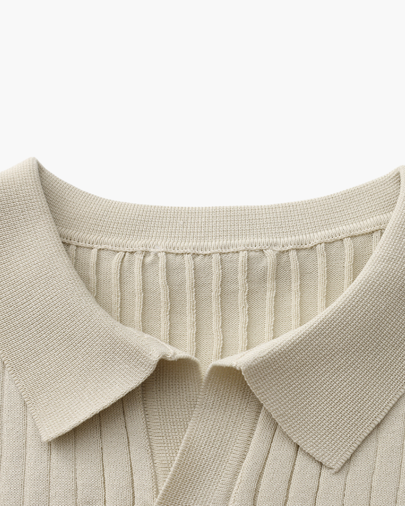 Premium Ribbed Polo - Brooksfor