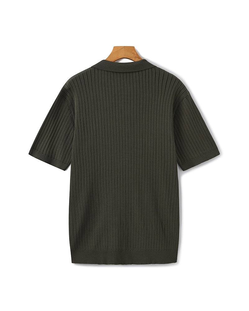 Premium Ribbed Polo - Brooksfor