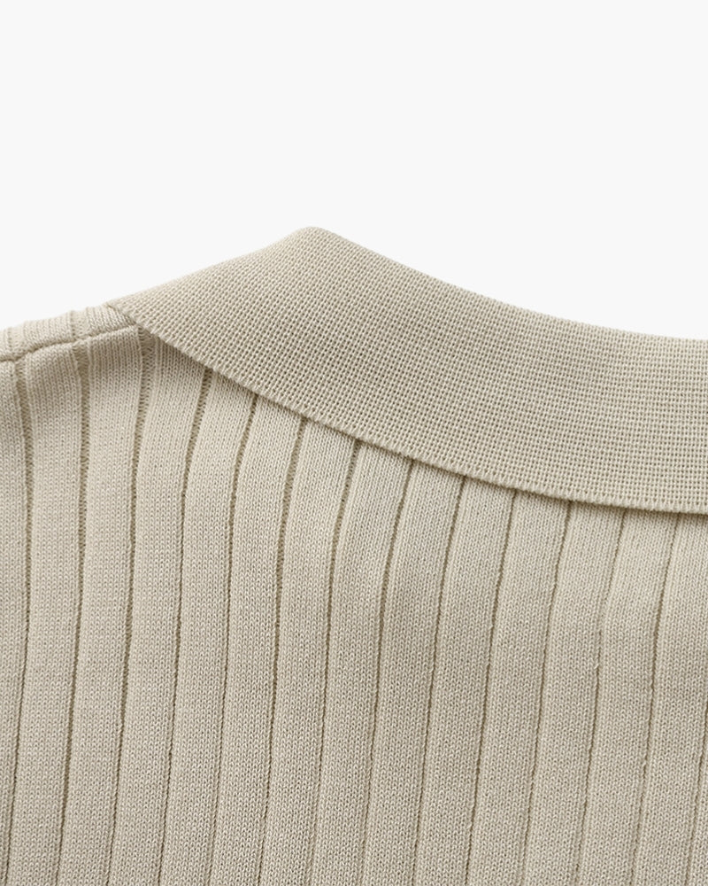 Premium Ribbed Polo - Brooksfor