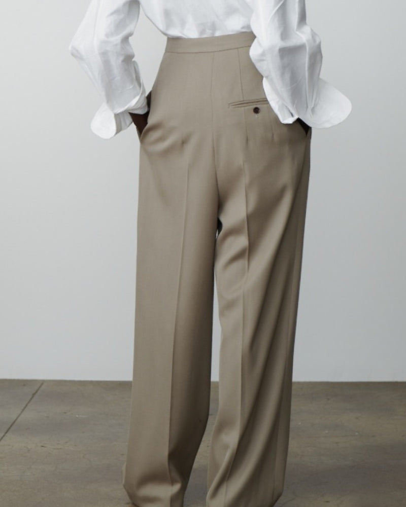Woolen Oversized Pantalon - Brooksfor