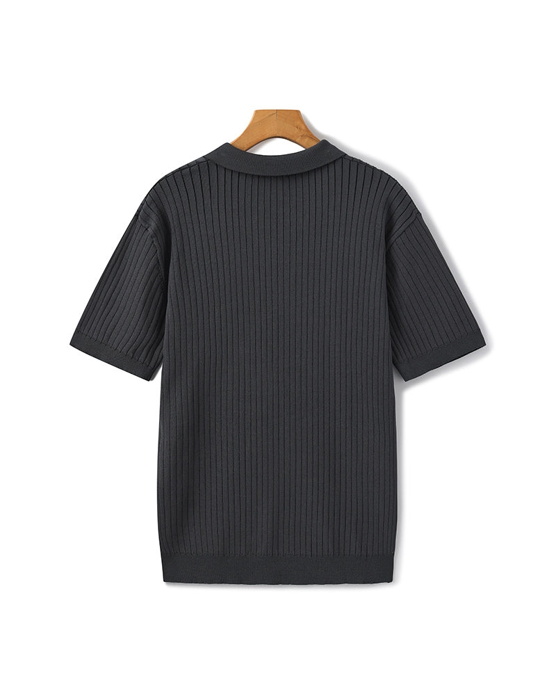 Premium Ribbed Polo - Brooksfor