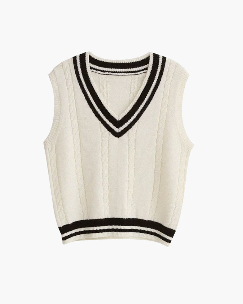 Lady's Rich Sweater Vest - Brooksfor