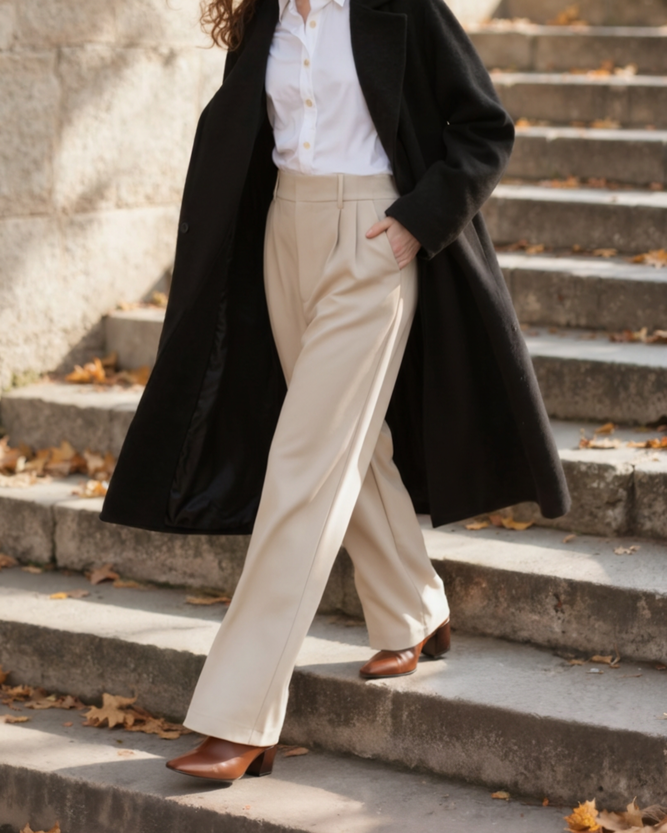 Serena Wide-Leg Trousers - Brooksfor
