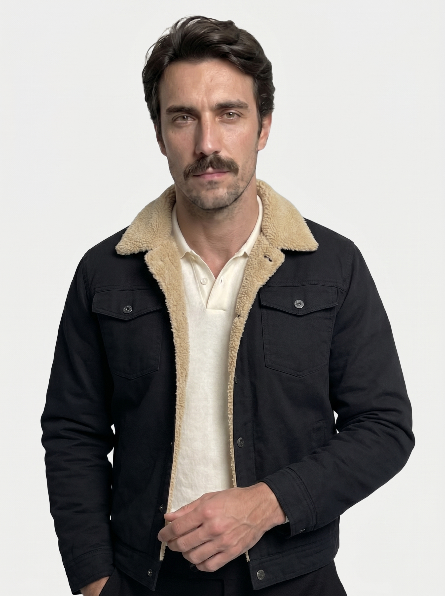 Vintage Fleece Bomber Jacket - Brooksfor