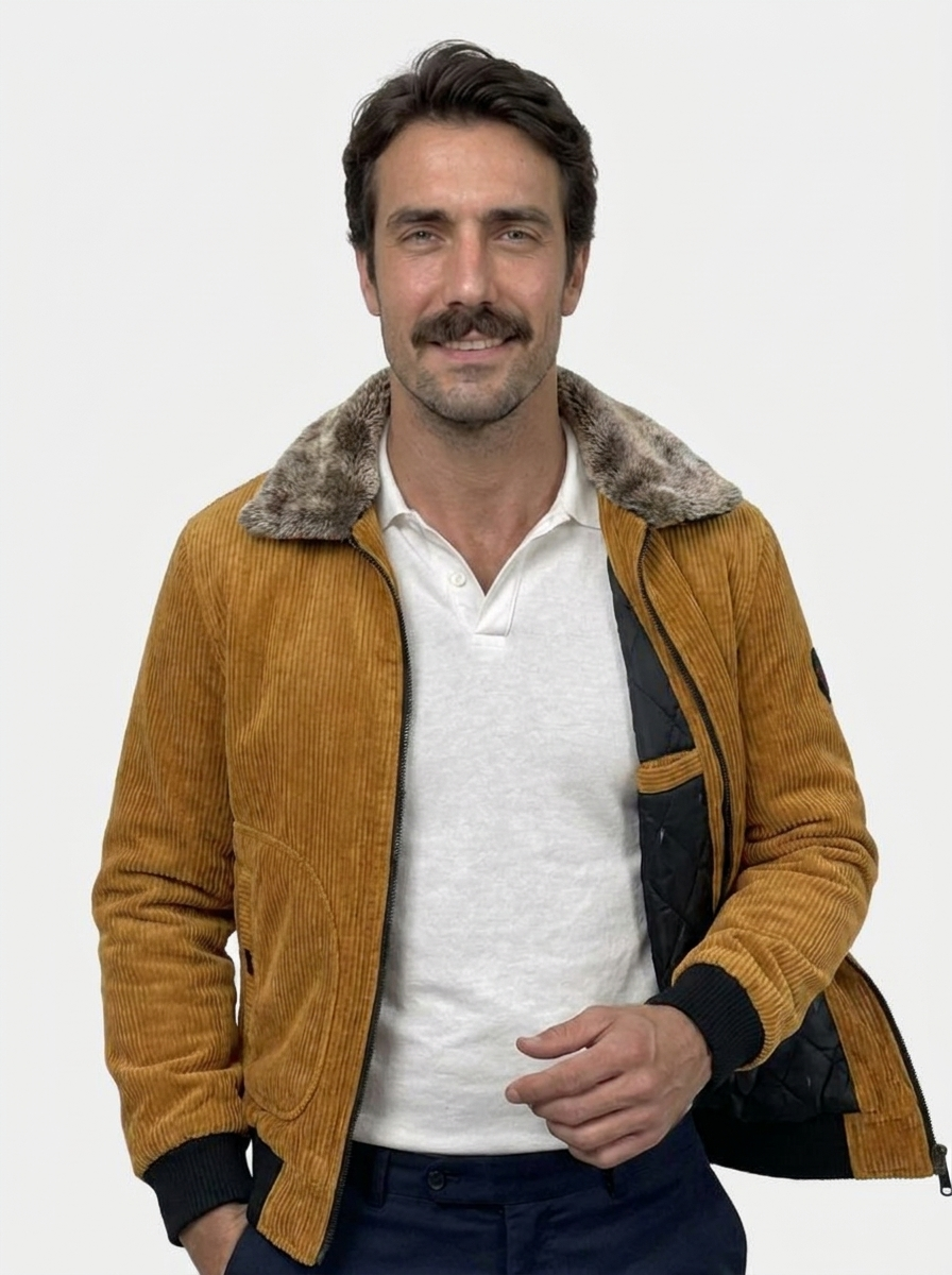 Thermal Windbreaker Corduroy Jacket - Brooksfor