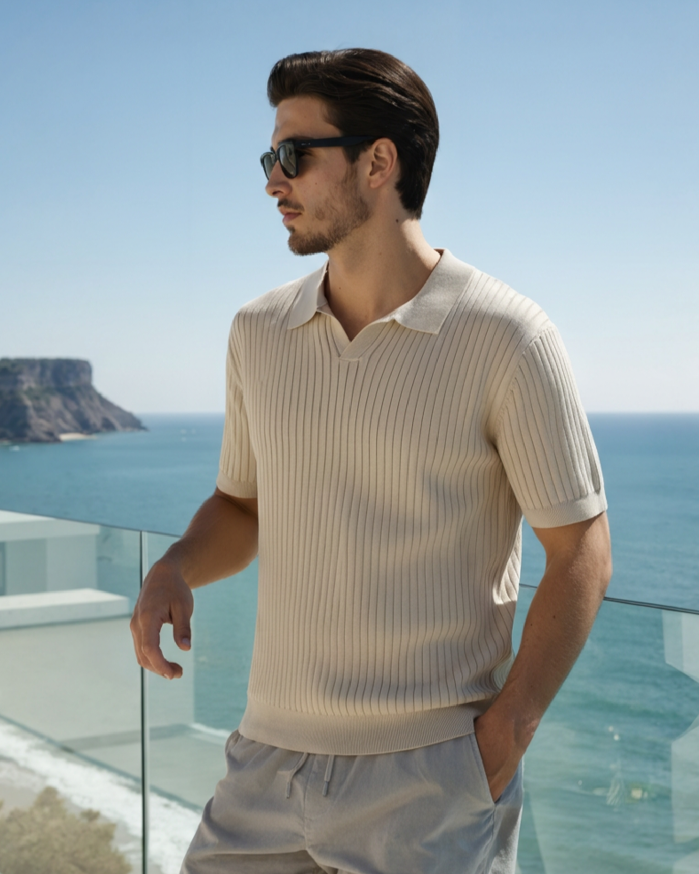 Premium Ribbed Polo - Brooksfor