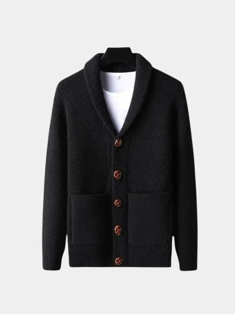 Sophisticated Winter Wool Cardigan - Brooksfor