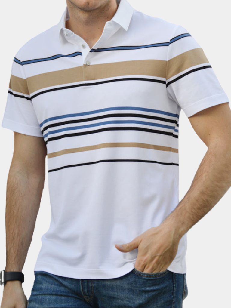 Sunset Stripe Polo - Brooksfor