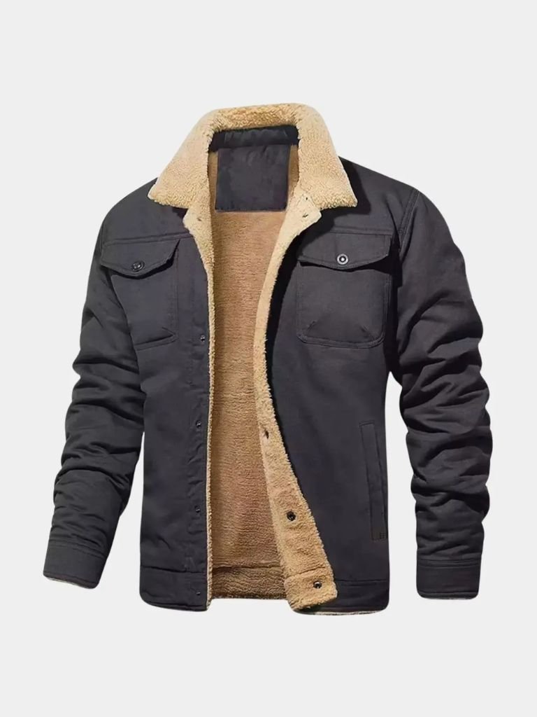 Vintage Fleece Bomber Jacket - Brooksfor